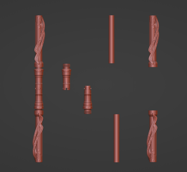 Print in Place Connecting Double Lightsaber Concept 8 Online now - Image 5